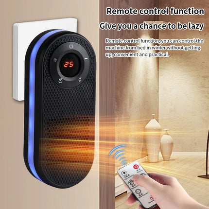 Heat Up In 3 Seconds Silent Mini Heater Small Household 5 Color Night Light Electric Heater Remote Control Scheduled Heater 2026
