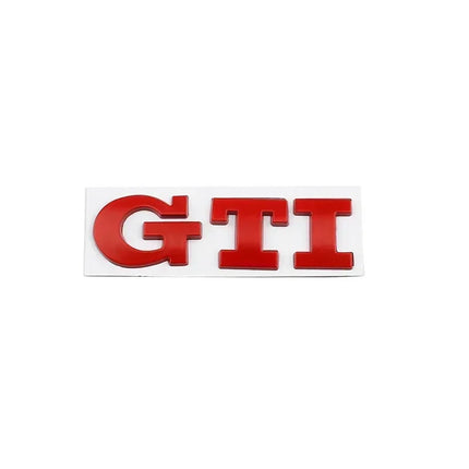 Metal GTI Logo Car Rear Trunk Emblem Side Sticker for Volkswagen VW Golf 4 5 6 7 8 Polo Jetta Tiguan Passat T-Roc MK2 MK5 MK7