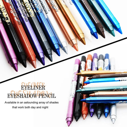 Pearlescent Matte Long-lasting Eye Liner Pencil Waterproof High Pigment Smooth Eyeliner Gel Pencil Women Eye Makeup Cosmetic