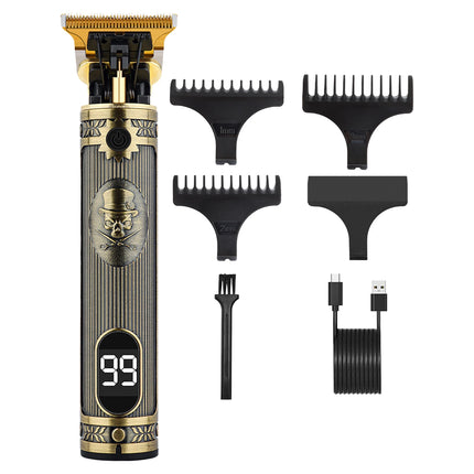 Vintage Hair Clipper Electric Hair Trimmer USB Charging Hair Cutting Machine Portable Shaver Professional Barber Men's Gifs