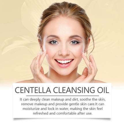 EELHOE Cleansing Remover Oil Facial Makeup Remover Moisturizing Face Refresher Cleaning Centella Asiatica Extract Vitamin E Oil