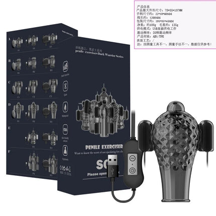 Male Masturbation Glans Vibrators Adult Sex Toy for Men Glans Trainer Male Delay Lasting Trainer Vibrators for Men Penis Massage
