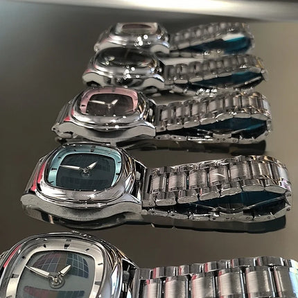 Fashion Digital Display Dynamic Watch Vintage y2k Waterproof Quartz Wristwatch for men Square Shape Cool watches reloj hombre
