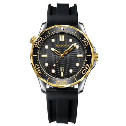 BINBOND Casual Fashion Ultra-thin Seahorse Series Quartz Men's Watch Date Waterproof Luminous Sports Business Men's Wristwatch