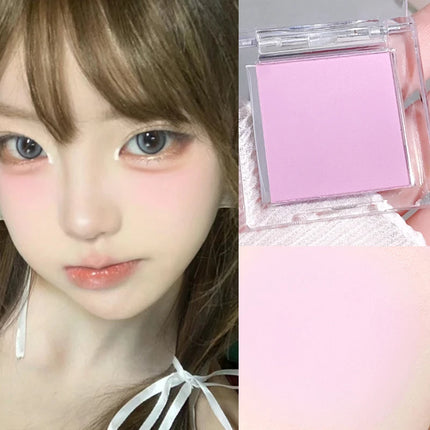 6 color monochrome blush, matte makeup, highlight, youth natural makeup, peach pink blue purple