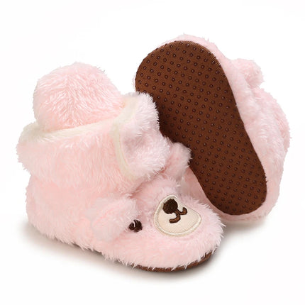 0-18M  Boots For Newborn Baby Girl Snow Boots Winter Thermal Shoes Plush Ankle Boots Winter Baby Boys And Girls Thermal Shoes
