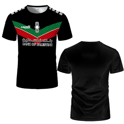 Palestine Football Jersey T Shirts Adult & Kids Light Luxury Digital Printed Soccer Uniforms Summer Mens Palestinian Flag Tees