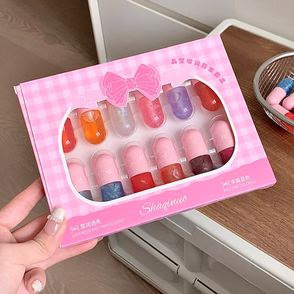 SHAQINUO Lip Gloss Set, Long-Lasting, Pigmented, Hydrating & Moisturizing with Mirror-Like Shine and Glitter, Perfect for Gifts
