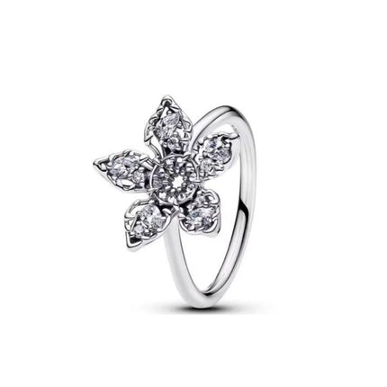 Hot Selling New 925 Silver,Heart-shaped,Snake Shaped,Snowflake Ring suitable for European Women' Holiday Gifts,Exquisite Jewelry