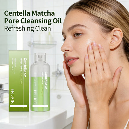 Matcha Cleansing Oil Gentle Remove Blackhead Shrink Pore Refreshing Control Oil Moisturizing Face Makeup Remover Oil Skin Care