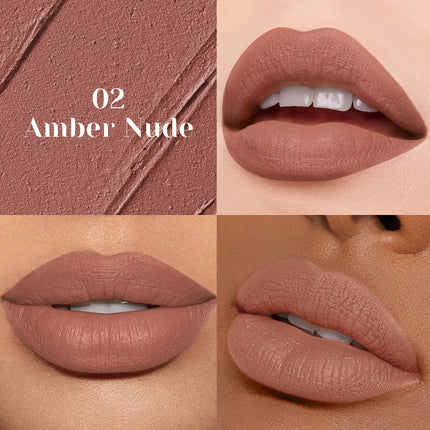 1pc Matte Nude Lipstick Smooth Texture Long-Lasting Water Resistance No Fading Ideal Christmas Gift Makeup for Women