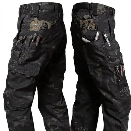Men's Casual Tactical Pants Multi Pockets Work Trousers Male Outwear Straight Autumn Cargo Pants Spring Wear-resistant Trousers
