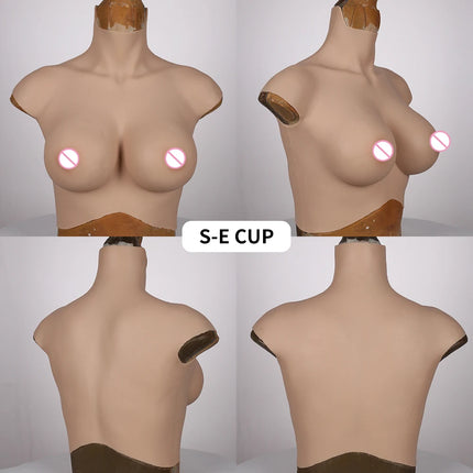 KUMIHO 7TH GEN Bloodshot Silicone Breast Forms No Oil Fake Boob for Crossdressing Sissy Drag Queen Shemale Transgender Cosplay