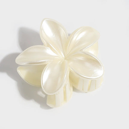 Korean Hawaiian Gradient Flower Hair Claw Clip For Women Girl Fashion Plastic Non-Slip Hold Hairpin Barrette Hair Accessories