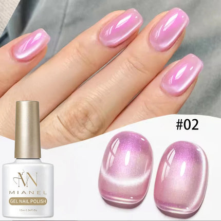 1-6PCS Popular Winter Internet Celebrity Hot-selling Northern Lights Cat Eye Magnet Gel Nail Polish Nail Art Nail Supplies
