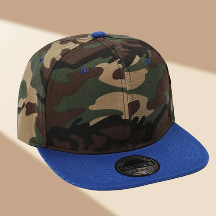 Custom Hat Unisex Hip hop Flat Trucker Hats Women Men Dance Caps Solid Color Adjustable Flat Bill Adult Snapback Hat with Logo
