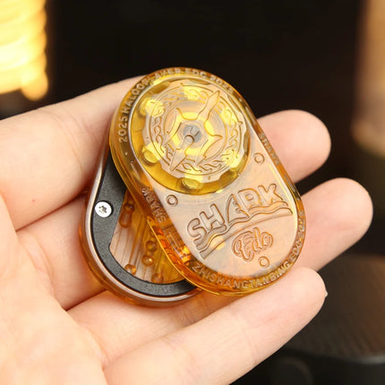 PEI Shark Rhythmic Mechanical Fidget Slider EDC Fidget Toys Office Desk Toys Anxiety Stress Relief Toys Adults Gifts