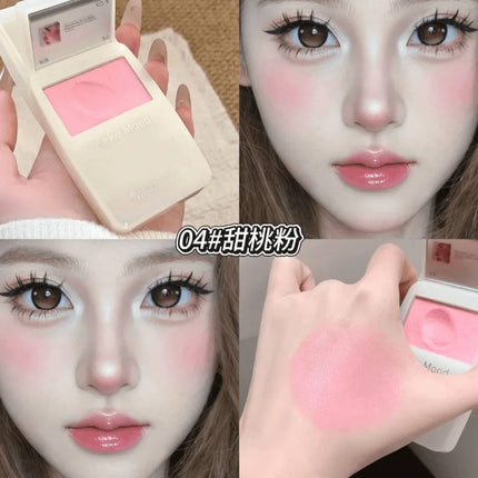 MP3 Slide Up Dough Cheek Texture Satin Powder Blusher Nude Makeup tender Naturally Rouge Powder Powder Blush Entropy Cream