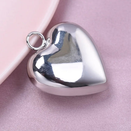Elegant Love Breloques Stainless Steel Pendants For Jewelry Making Bulk Heart Charm Pendant 5pcs/Lot Materials To Make Bracelets