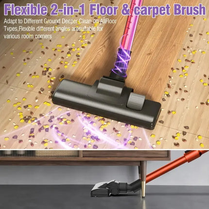 Home Portable Corded Vacuum Cleaner – 600W Strong Suction, 48dB Silent Operation, Lightweight Handheld Design
