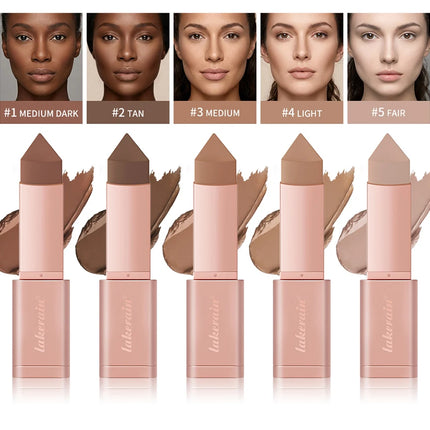 Cream Bronzer Stick and Contour Stick 2-in-1 bronzing and contouring instant depth & dimension to the face flawlessly over base