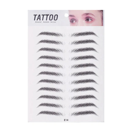 10pcs Eyebrow Tattoo Sticker Waterproof Eyebrow Templates Tools Cosmetics Professional Makeup Eye Brow Shaper Eyebrows Sticker