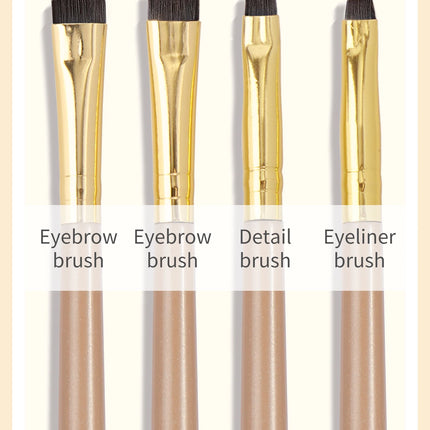 MAANGE 4 Pieces Eyebrow Contour Makeup Brush Eyeliner Brush Portable Small Angle Eyebrow Brush For Female Makeup Beauty Tool