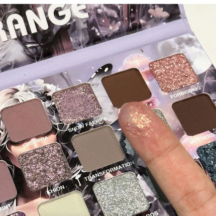21-Color Chameleon Flashing Eyeshadow Palette Cold Moon Multi-functional Matte Shimmer Glitter Pigments Long-lasting Makeup