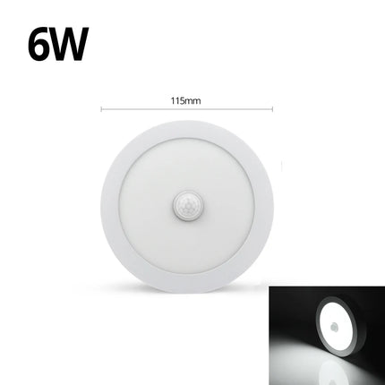 18W 12W 6W Night light LED Ceiling Lamp With Motion Sensor PIR Corridor Bedroom Toilet Lights lampe 85-265V Human Body Induction