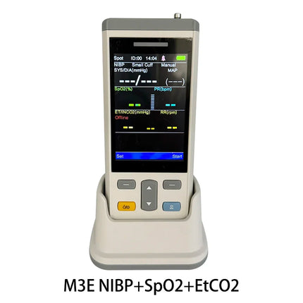 Portable Multi Parameter Pet Monitor M3TM3E - Blood Pressure, Blood Oxygen, Body Temperature, Carbon Dioxide Concentration