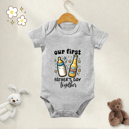 100% Cotton Baby Clothes Bodysuit Daddy I Love You Happy Fathers Day for 0 To 12 Months Newborn Short Sleeves Romper