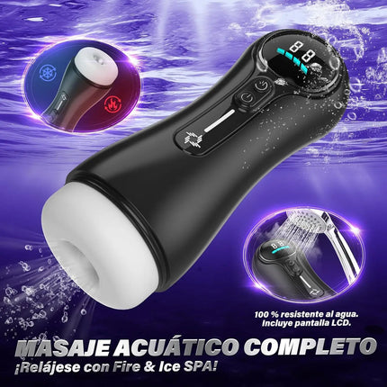Mens Automatic Sucking Masturbator 9 Mode Vibrating Blowjob Penis Trainer Pocket Pussy Cock Glans Massager Adult Sex Machine Toy
