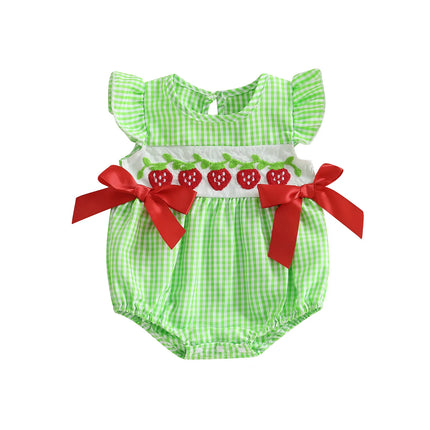 Baby Toddler Girl Bowknot Romper Doll Collar Sleeveless Bodysuit Cute Summer Infant Clothes 2026 New