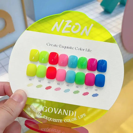 High-end Cream Milk 6pcs Gel Nail Polish Set 15ml Soak Off UV LED Gel Varnishes With Free Color Card For Nail Salon Lacquer 15ml