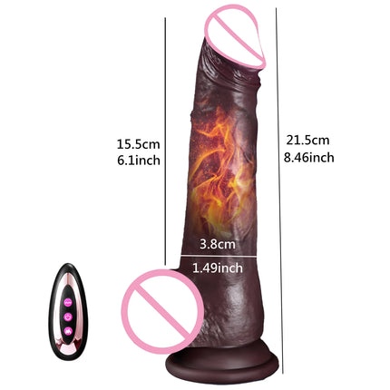 Thrusting Big Dick Realistic Dildo Vibrator for Women Telescopic Vibrating Heating Penis Vibrators Anal Plug Adult 18+ Sex Toys