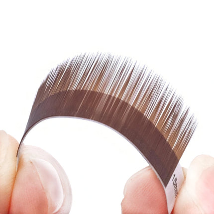 High Quality Straight Curvate Extensions False Eyebrow 12 Lines Brown Color Eyebrow Extension
