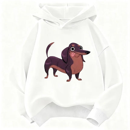 Fashion Dachshund Dog Funny Hoodie Kids Children's Sweatshirt Hoody for Boys Girls Casual Hoodies Y2k Clothes