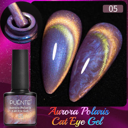 7.5ML Amber Moonlight Cat Magnetic Gel High Glossy Luxury Coffee Series Cat Eye Gel Soak Off UV Semi-Permanent Nail Art Varnish