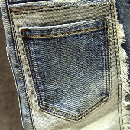 2024 Spring and Autumn New Fashion Trend Retro Stretch Pants Men's Casual Slim Comfortable Breathable High-Quality Jeans 28-36