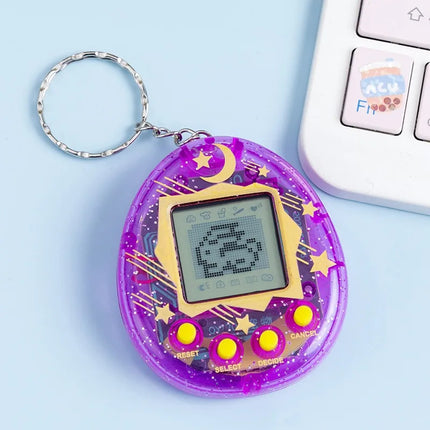 2026 New Cross-Border Electronic Pet Machine Virtual Retro Handheld Game Keychain Children's Toy Gift Luminous Toys