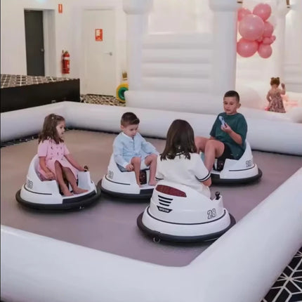 16.5FT/5m Large Inflatable Go Kart Race Track Bumper Car Track Inflatable Racing Track for Bumper Car Race Track Kids Outdoor