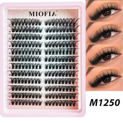 5D Fluffy Cluster Lashes 30D-150D Thick Individual Eyelash Clusters 10-18mm Natural Look Reusable DIY Eyelash Extensions