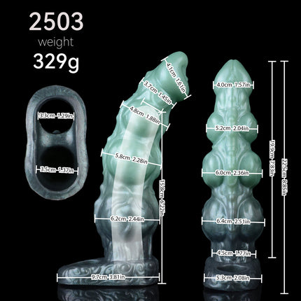 LUUK 3 Kont Penis Extender Sleeve With Cock Ring Liquid Silicone Penis Sleeve Reusable Comdom Sex Toys for Man