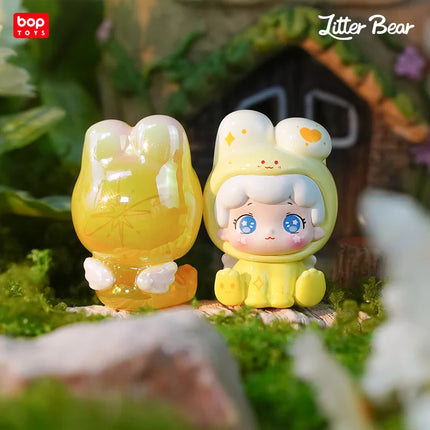 2025 Trendy Pop Litter Dot Forest Wonderland Series Transparent Color Blind Box Mini Cute Grain Desktop Ornament Toy Gift