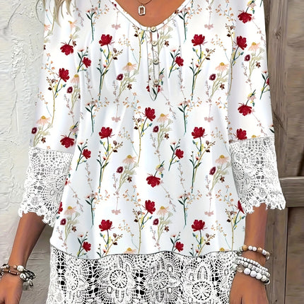 Plus Size Elegant Casual Woman T-Shirt Fashion Loose T-Shirt Woman Temperament Long sleeve T-Shirt Holiday Weekend
