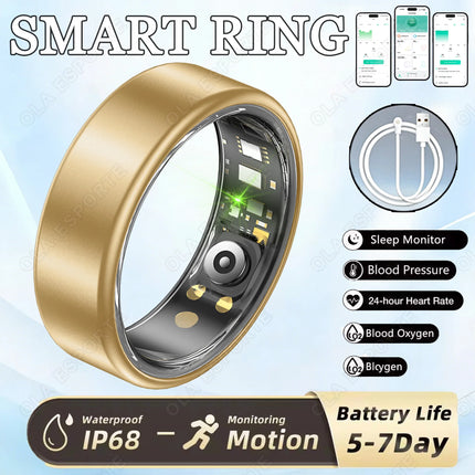 2026 New Smart Ring Men Women Various Colors Health Ring Heart Rate Sleep Monitoring Sports Waterproof Smartring for Android IOS