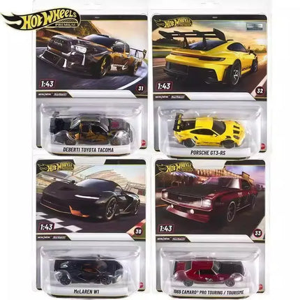 Hot Wheels Premium HMD41-K,McLaren W1 Toyota Tacoma Porsche GT3 RS 1969 Camaro Pro,1:43 Diecast Collector's Gift Toys for Kid