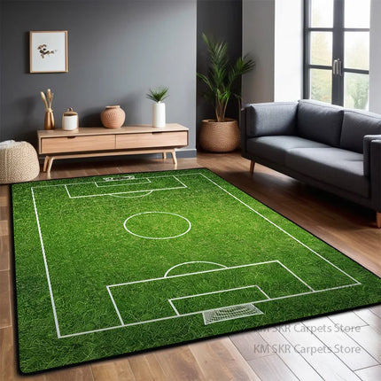 Football Field Carpet Living Room Foldable Big Size Floor Mats 200x300cm Non-slip Play Mat for Children Bedroom Machine Washable