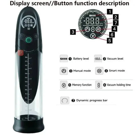 Electric Penis Pump Water Bath Penis Massage Enlarger Enlargement Vacuum Pump Sex Toys For Men Masturbator Penile Bigger Trainer