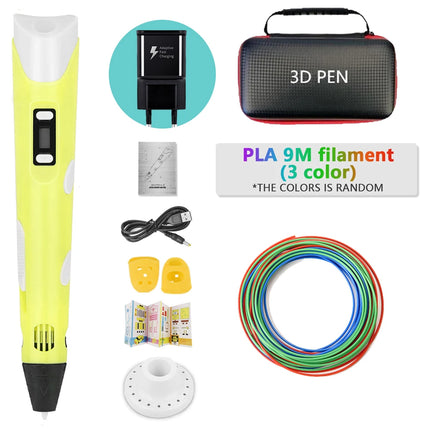 2025 Funny Set DIY 3D Pen for Kids Birthday Chrismas New Years Gift Boy Girls Creative 3D Printing Pen with PLA Filament 3D Pens